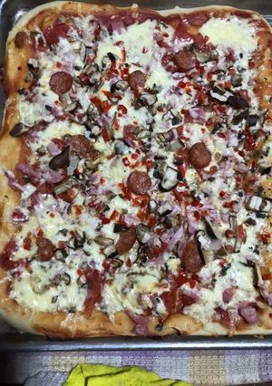 Una foto de Masa casera para Pizza 🍕