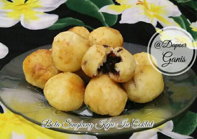 Resep Bola Singkong Keju Isi Coklat Anti Gagal
