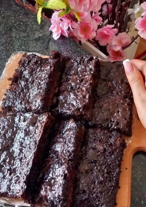 عکسی از دستور کیک خیس وترشکلاتی