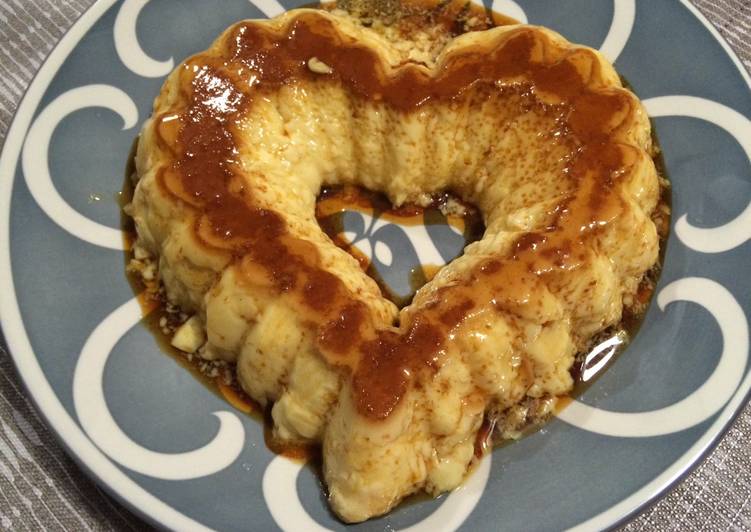 Flan con menos huevo y aroma de naranja