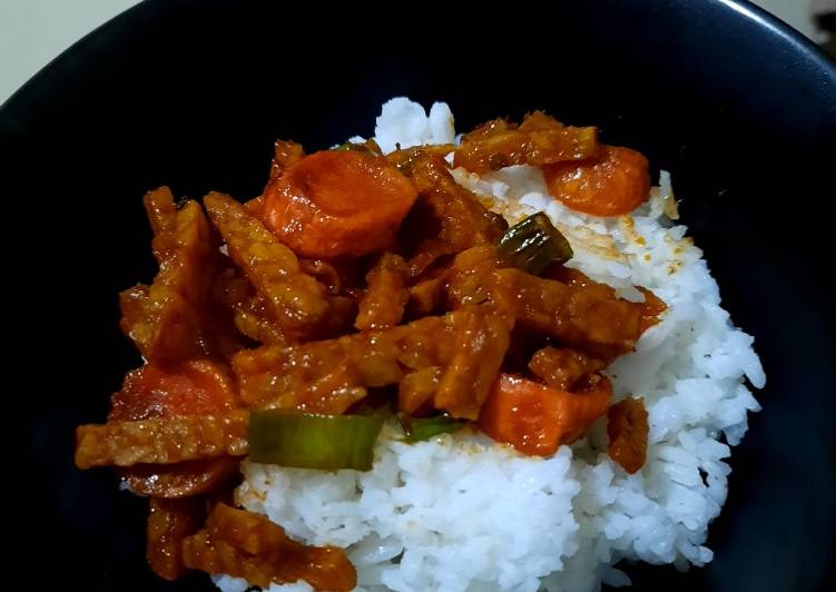 Resep Tempe sosis balado, Enak Banget