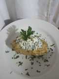 Papa horneada a la mozzarella
