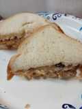 Fish and Chips Sandwich from leftovers