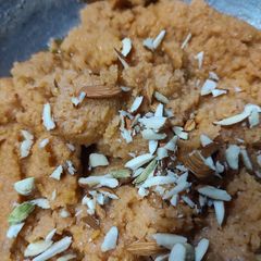 Jowar & moong dal Halwa A picture of Jowar & moong dal Halwa.