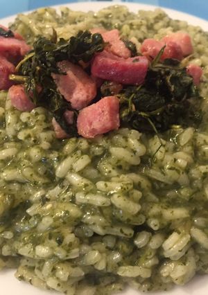 Foto di Risotto con tarassaco e pepite di pancetta(My CuCo Assistant)