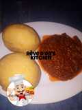 Eba da stew