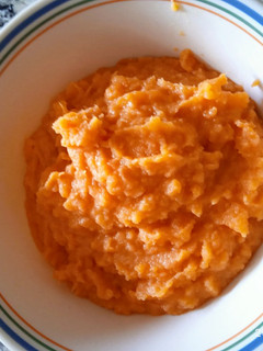 Una foto de Puré de batata (boniato, camote, sweet patato)