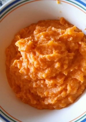 Una foto de Puré de batata (boniato, camote, sweet patato)