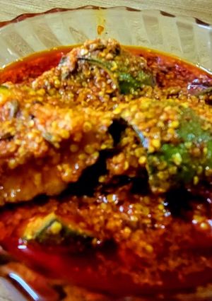 A picture of Mouth watering mango pickle.