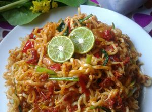 Foto resep Mie Telur Sosin Pedas