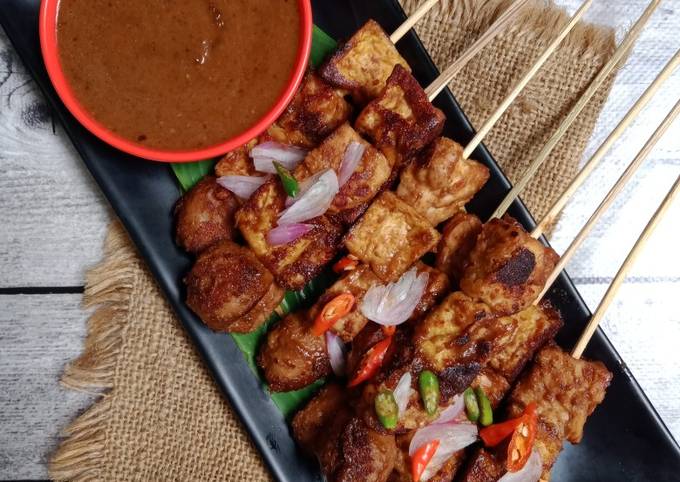 Cara Memasak Sate TemTaSo (Tahu, tempe, bakso) Bumbu Kacang Ekonomis Untuk Dijual