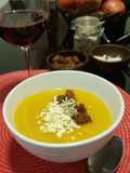 Crema de zapallo o auyama y jengibre