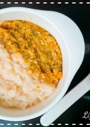 Foto resep MPASI - 10M+ Bubur Goji Berry + Salmon
