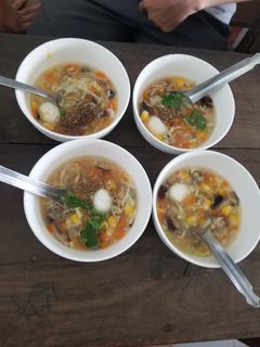 Hình của món Súp ngô heo nấm.