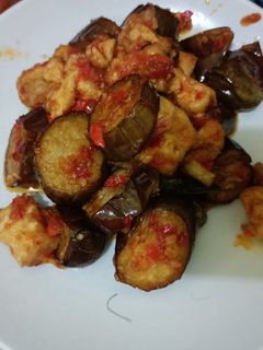 Foto resep Terong balado tahu
