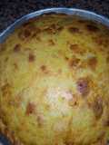 Pastel de queso, ciboulette, y tomate