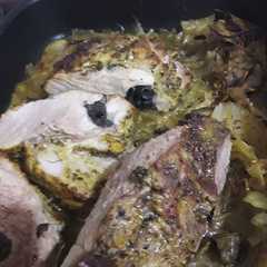 Una foto de Pierna de cerdo al horno