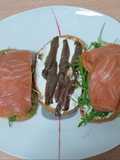 Espectaculares tostas de ahumados! 😋😋😋