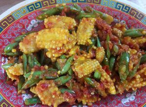 Foto resep Tumis soleng buncis pedas