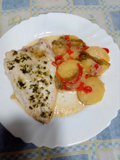 Una foto de Dorada al horno