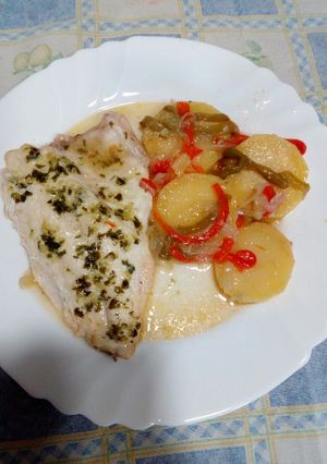 Una foto de Dorada al horno
