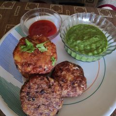 A picture of Poha cutlets.