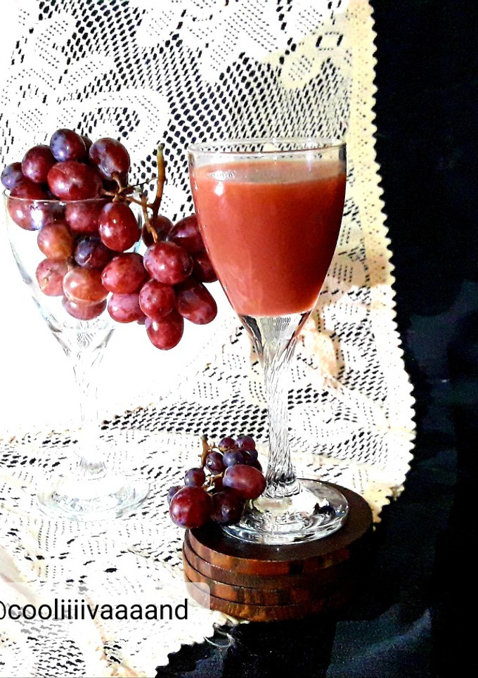 عکسی از دستور آب انگور طبیعی