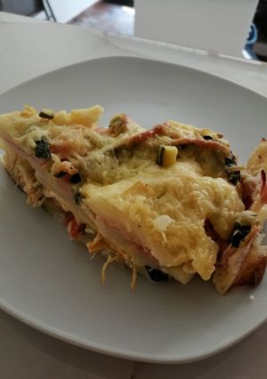 Una foto de Pastel de papa y pollo