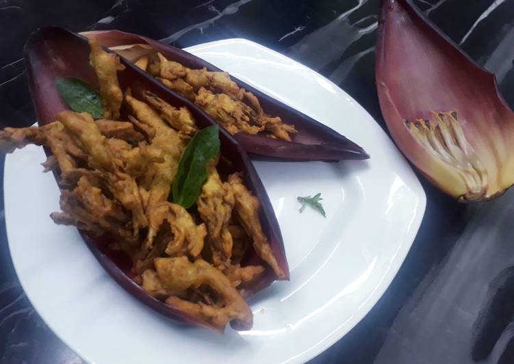 Recipe of Perfect Crispy Banana flower pakodas