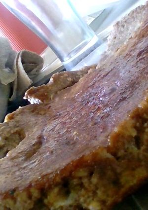 Una foto de Flan de chocolinas y avena