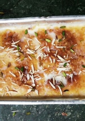 A picture of Baked cheena kheer.