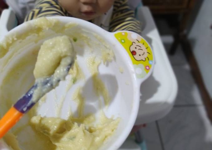 MPASI 6-8 bulan : Bubur Kentang Ayam Keju