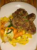 Beef Patties with Lemon Zest and Dill