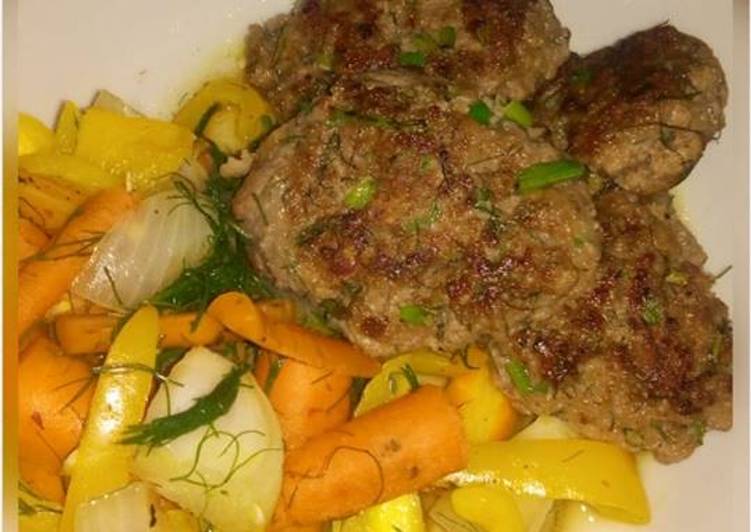 Simple Way to Make Any-night-of-the-week Beef Patties with Lemon Zest and Dill