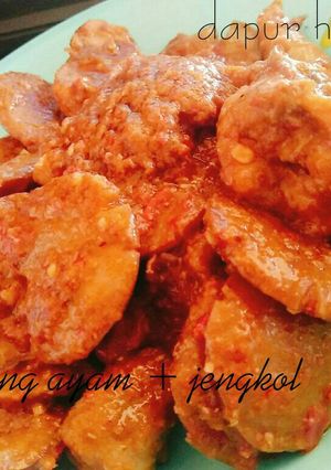 Foto resep Gulai kering ayam + jengkol