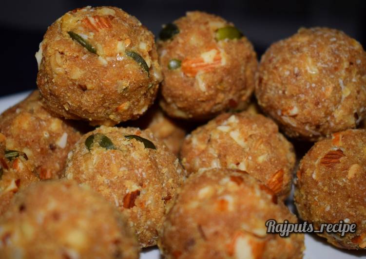 Recipe of Homemade Dry fruits Laddu