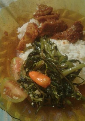 Foto resep Tumis kangkung trasi