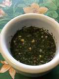 Sauce pour huîtres aux échalotes, herbes et deux vinaigres