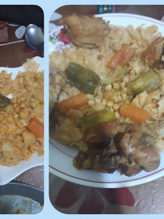 صورة لوصفة ثريدة بالدجاج