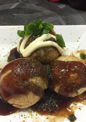A picture of Takoyaki.
