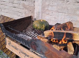 Una foto de Zapallo cabutia relleno 4 quesos a la parrilla!!!!