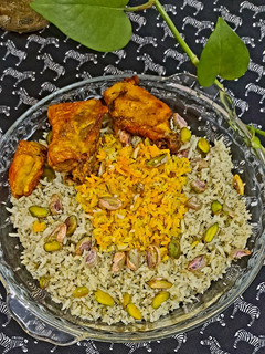 عکسی از دستور پسته پلو