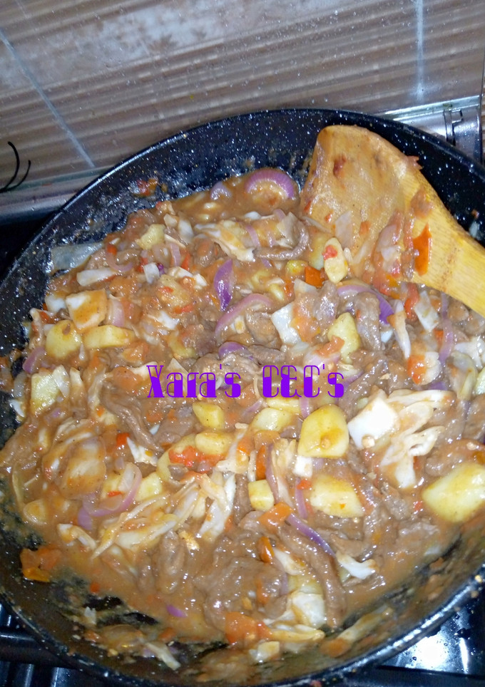 A picture of Beef Soup.