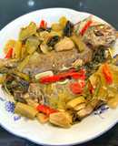 Cá Giò Kho Cải Chua