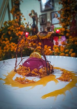 Una foto de Mousse de mandarina