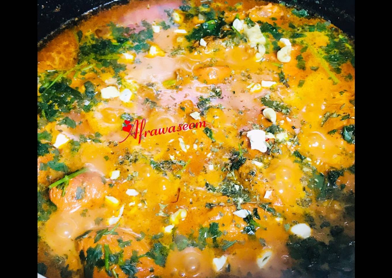 Cashews & Walnuts saffron chicken gravy