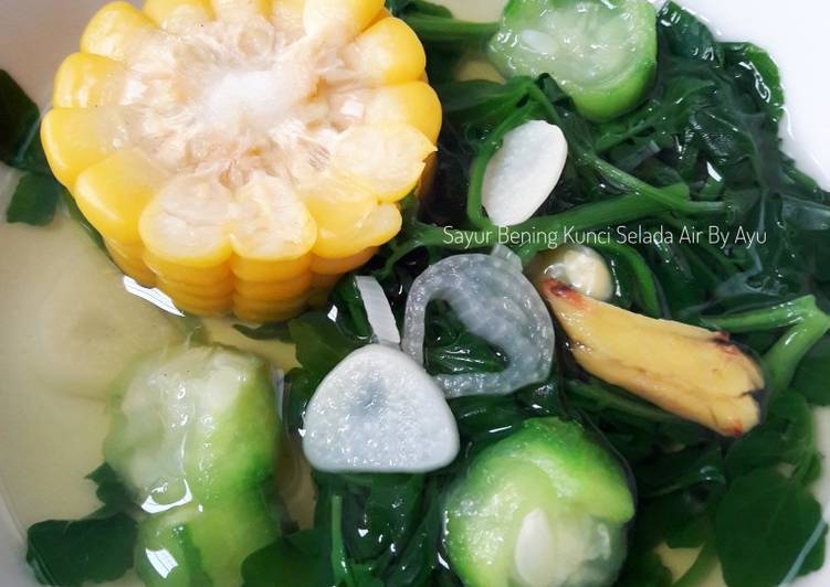 Resep Sayur Bening Kunci Selada Air Anti Gagal