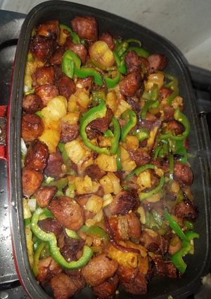A picture of Sausage pineapples.