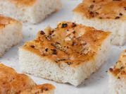 A picture of garlic focaccia