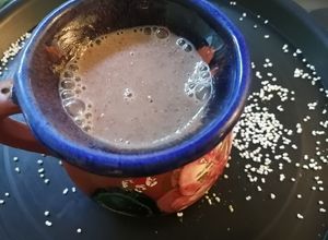 Una foto de Atole de amaranto y cocoa